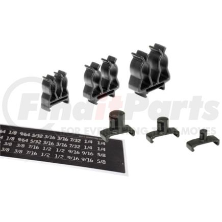 Ernst 8445 Socket Holder 45-Piece 1/4 3/8 and 1/2 In. Drive Twist Lock Socket Rail Accessory Clip Kit