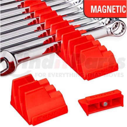 Ernst 5413M 40 Tool Modular Wrench Organizer with Magnetic Mount