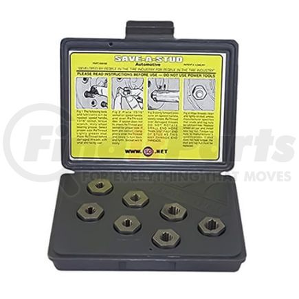 Esco 30100 Wheel Stud Installation Tool 7-Pieces Save-A-Stud Passenger Wheel Stud Rethreader Repair Kit