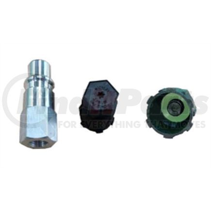FJC, Inc. 2801 A/C High Side Charging Adapter R-1234yf A/C High Side Straight Adapter with JRA Valve Core and Cap, 1/8 NPT to