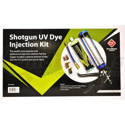 FJC, Inc. 6891 A/C System Dye Injector Shotgun UV Dye Injection System Gun and Hose Kit for R-134a and R-1234yf Systems