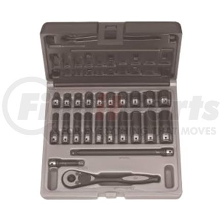 Grey Pneumatic 89008D Socket 1/4" Drive x 1/4" Size, 6-Point, Deep-Length, Duo-Socket