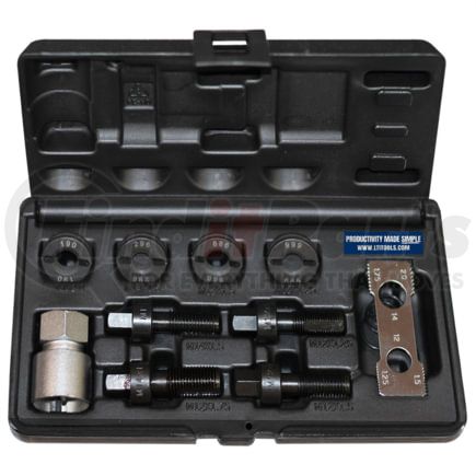 LTI Tools LT992 Thread Repair Tool Set 10-Piece Master Wheel Hub Stud and Internal Bolt Rethread Tap and Die Tool Kit