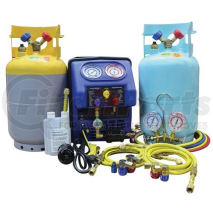 Mastercool 69372 A/C Recycling Service Machine R134a/R1234yf Complete A/C Recovery Set