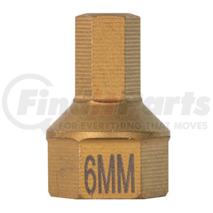 Mayhew Tools 16136 Socket Driver Bit 6 mm Metric Hex Dual Drive Insert Bit with 1/4 Square and 7/16" Hex Drive