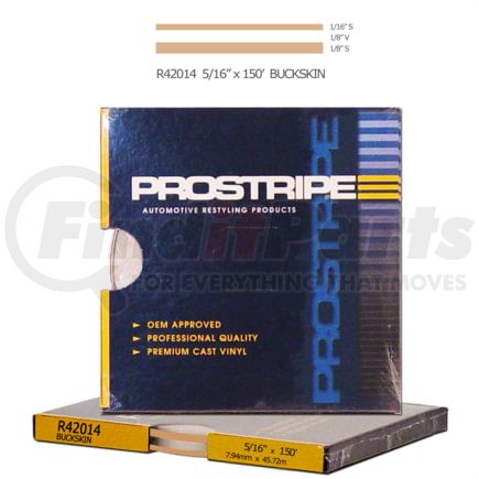 Prostripe R42014 5/16" x 150' Multistripes Buckskin
