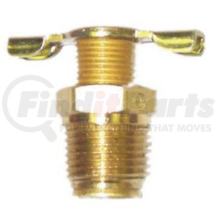 Reading Technologies (RTI) PC-03 Air Tool Hose Eliminizer Eliminex Manual Petcock Drain, 3/8", Brass, Use With Eliminex