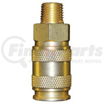 Reading Technologies (RTI) HFMC-1 Quick Disconnect Tool High Flow Quick Disconnect Coupler, 1/4 in, Male, Brass