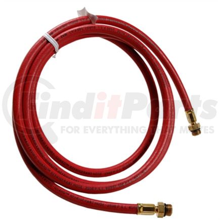 Robinair 70021 Engine Re-Ring Kit 108 In. Long Red R-134a Service Charging Hose with Hex Crimp Brass Coupler Nuts