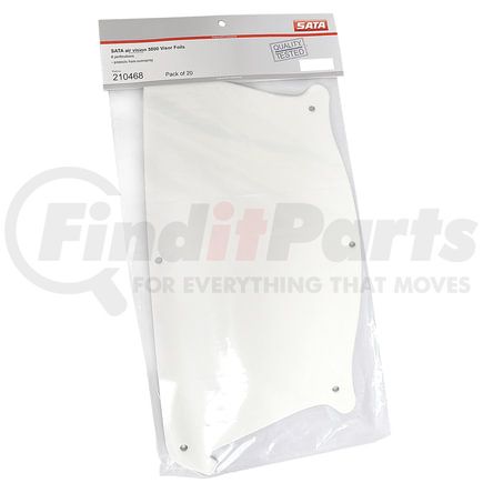 SATA 210468 Respirator Peel Off Lens Cover Visor Foils for Air Vision 5000 Breathing Respirator System, Pack of 20, Clear