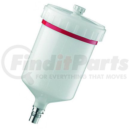 SATA 27243 Spray Gun Cup Reusable 0.6 Liter QCC PVC Plastic Gravity Paint Cup for Spray Guns, without Fine Thread