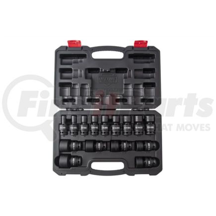 Sunex Tools 2856 Socket Set 15-Piece 1/2 in. Drive 12-Point SAE Universal Impact Socket Set in Chrome Molybdenum Alloy Steel