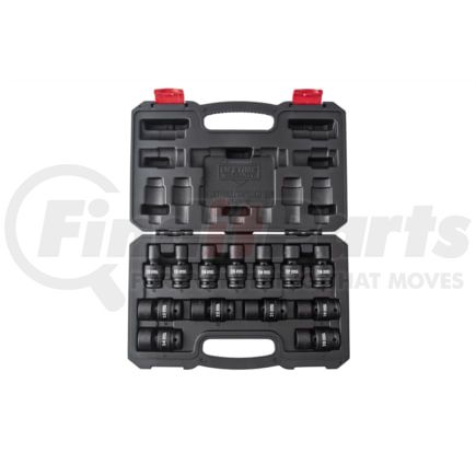 Sunex Tools 2665 Universal Joint Socket 13 Pc. 1/2" Drive Metric Universal Impact Socket Set