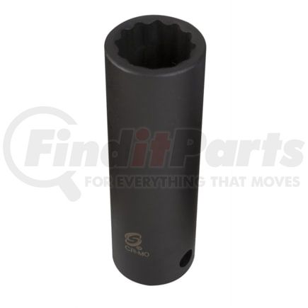 Sunex Tools 234ZMD Socket 34mm x 1/2" Drive 12-Pt. Deep Impact Socket in Chrome Molybdenum Alloy Steel w/ Radius-Corner