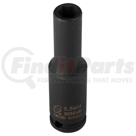Sunex Tools 8055MD 1/4" Drive 6 Point Deep Impact Socket 5.5mm