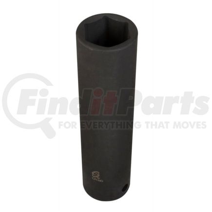 Sunex Tools 234XD Socket 1-1/16 in. x 1/2 in. Drive 6-Point Extra-Long Deep Impact Socket in Chrome Molybdenum, Radius-Corner