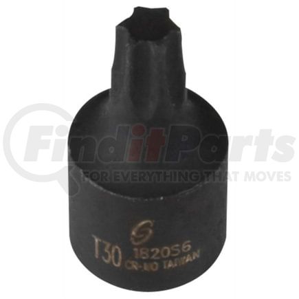 Sunex Tools 1820S6 Socket T30 x 1/4 in. Drive Internal Star Impact Socket in Black-Oxide Chrome Molybdenum Alloy Steel