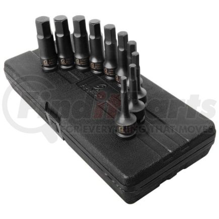 Sunex Tools 2639 Socket Set Sunex Tools 2639 10 PC. 1/2" Drive 6MM-19MM Metric Impact Hex Driver Set W/ Blow Molded Case