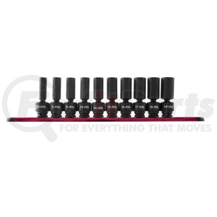 Sunex Tools 3660 Socket Wrench Set 10 Pc. 3/8" Drive Metric Universal Deep Impact Socket Set