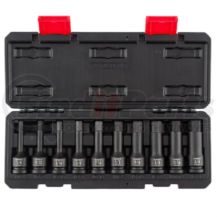 Sunex Tools 2638 Socket Set Sunex Tools 2638 10 PC. 1/2" Drive 1/4"-3/4" SAE Impact Hex Drive Set