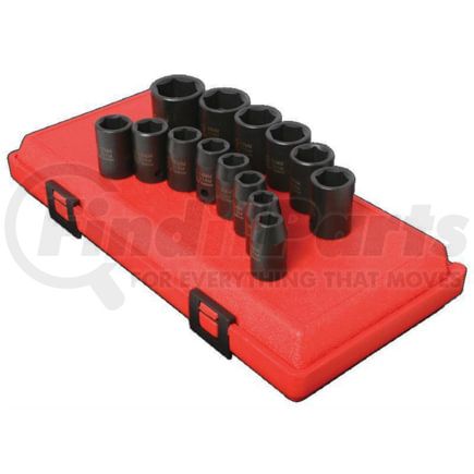 Sunex Tools 2652 14 Pc. 1/2" Drive Metric Impact Socket Set