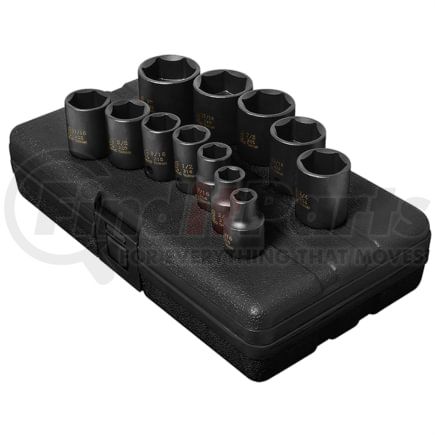 Sunex Tools 3360 Socket Set 12-Piece 3/8 in. Drive Standard SAE Impact Socket Set, 5/16 to 7/8 in., in Chrome Molybdenum