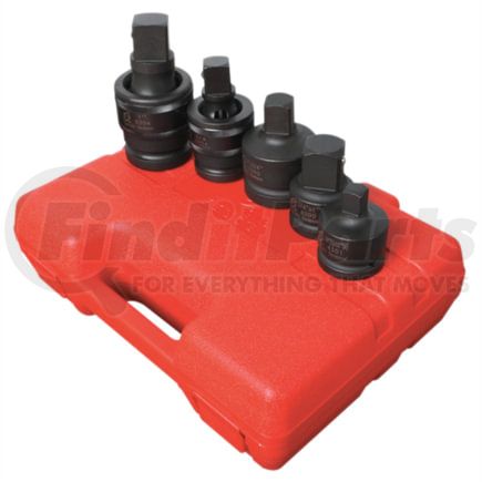 Sunex Tools 4405 Universal Joint Hardware Kit 3/4" and 1" Drive Adapter and Universal Joint Impact Set 5 Pc.