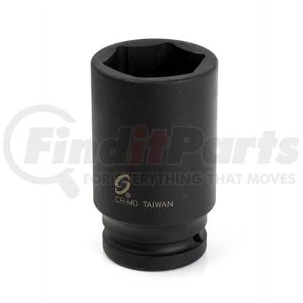Sunex Tools 434MD Socket 34mm x 3/4" Drive 6-Pt. Deep Impact Socket in Chrome Molybdenum Alloy Steel w/ Radius-Corner Design