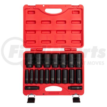Sunex Tools 2641 Socket Set Sunex Tools 2641 19 PC. 1/2" Drive 3/8"-1-1/2" SAE Deep Impact Socket Set