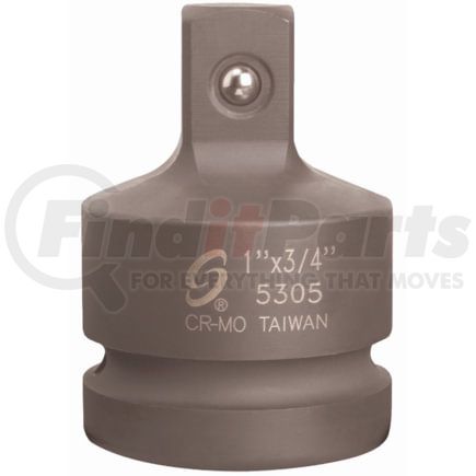 Sunex Tools 5305 Socket 1 in. Female to 3/4 in. Male Impact Socket Super Reducer in Black-Oxide Chrome Molybdenum