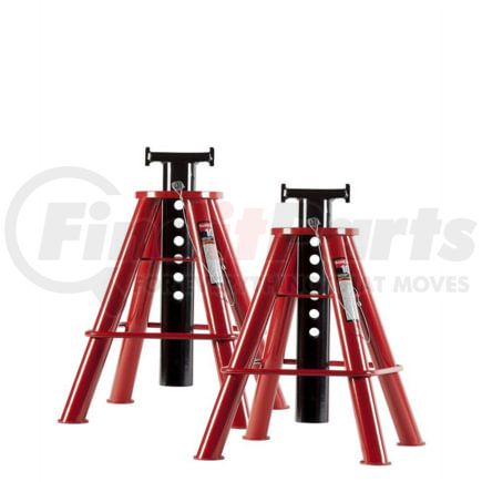Sunex Tools 1310 Jack Stand Set 10-Ton Medium-Height Pin-Type Jack Stand Set, 18.9 In. To 29.9 In. Height Range, 7 Locking