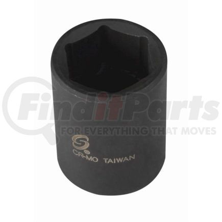 Sunex Tools 232 Socket 1" x 1/2" Drive 6-Pt. STD Impact Socket in Chrome Molybdenum Alloy Steel w/ Radius-Corner Design