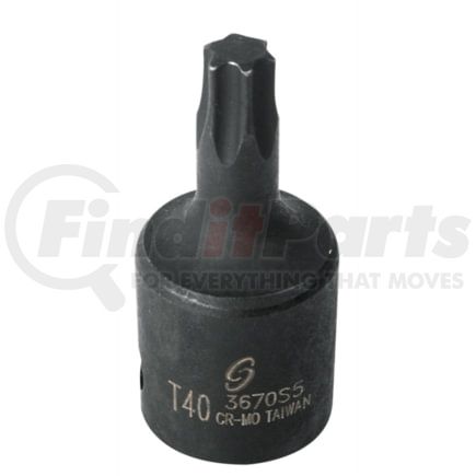 Sunex Tools 3670S5 Socket 3/8" Dr Internal Star Impact Socket, T40