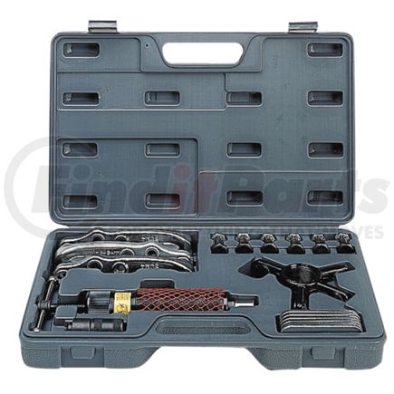 Sunex Tools 3909 Gear Puller 10-Ton Hydraulic Gear Puller Set, 8-Way Pulling Combinatioons, with Blow Mold Case