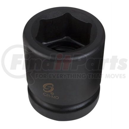 Sunex Tools 582 Socket 2-9/16" x 1" Drive 6-Point Standard Impact Socket in Chrome Molybdenum with Radius-Corner Design