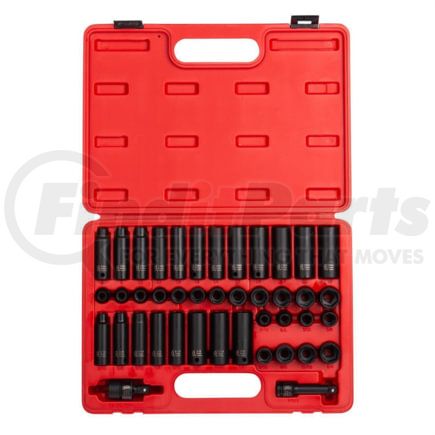 Sunex Tools 3342 Socket Set 42 Pc. 3/8" Standard & Deep Length Master Impact Socket Set