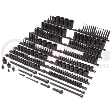 Sunex Tools 10222 Socket Set 222-PC Mixed-Drive Master Impact Socket Set in Chrome Molybdenum for Maximum Strength and