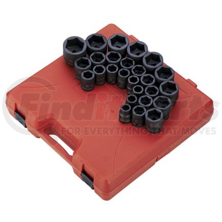 Sunex Tools 4692 Socket Set 26 Pc. 3/4" Drive Metric Impact Socket Set