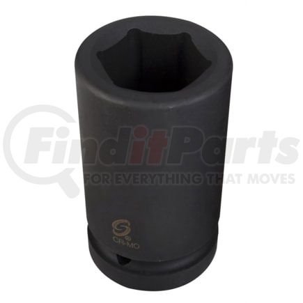 Sunex Tools 5100D Socket 3-1/8" x 1" Drive 6-Point Deep Impact Socket in Black-Oxide Chrome Molybdenum Alloy Steel, Etched