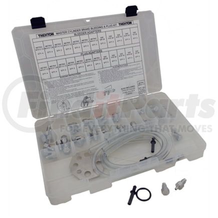 Thexton 849 Brake Bleeder Tool Master Brake Bleeder and Plug Kit includes Aluminum Adapters for SAE and Metric Fittings