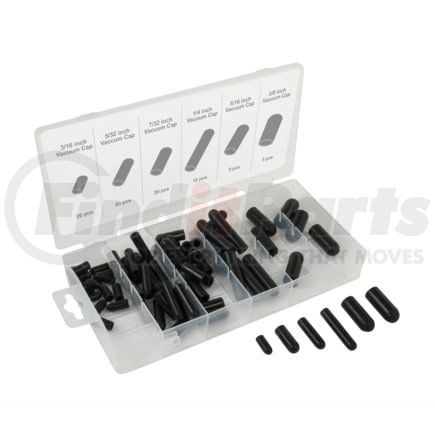 Titan 45253 Vacuum Cap Assortment Silicone Rubber Vacuum Cap Assortment Ideal for Professional Shop Tools and Equipment Use