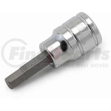 Titan 15600 Screwdriver Bit Socket Hex Bit Socket, 1/4 In. Drive, 2.5Mm., Chrome Ideal for Professional Hand Tools Use