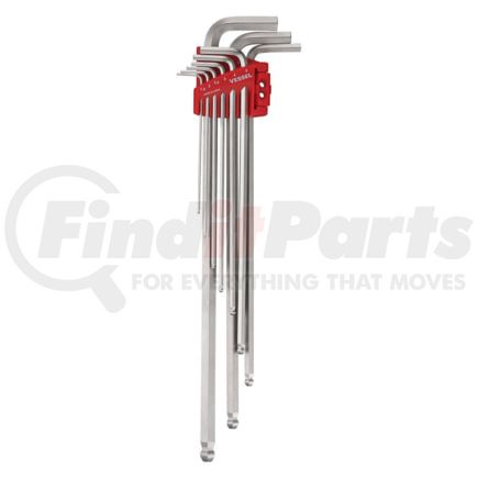 Vessel Tools 8309BPXLU Ball Point Hex L-Key Wrench (Extra Long Type) 9PC. Set No.8309BP-XLU