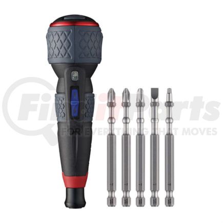 Vessel Tools 220USBP5U Vessel Tools BALL GRIP Rechargeable Screwdriver 3 adjustable speed with 5PC. Bit Set