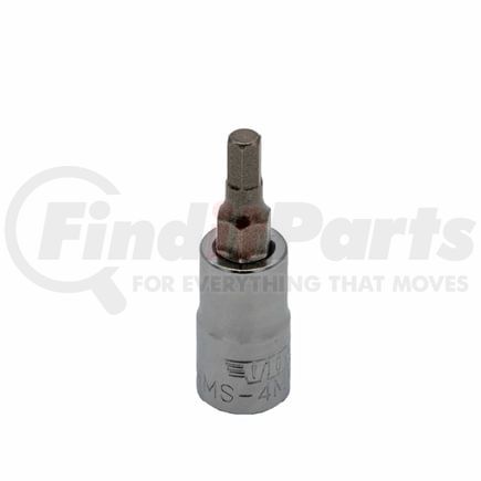 Vim Tools HMS-4MM Driver Bit Set 4 mm Metric Hex Bit Socket Driver 1/4 In. Square Drive Satin Chrome Hand Tool