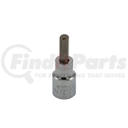 Vim Tools HSS-1-4 Socket Driver Bit 1/4 In. SAE Hex Bit Socket Driver 1/4 In. Square Drive Chrome Plated Tool