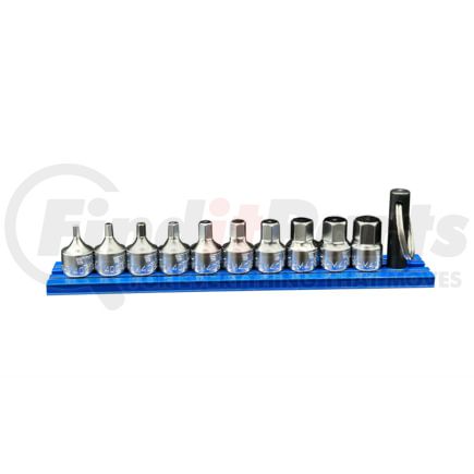 Vim Tools SHM400A 10 PC. STUBBY HEX METRIC DRIVER SET WITH MAGRAIL