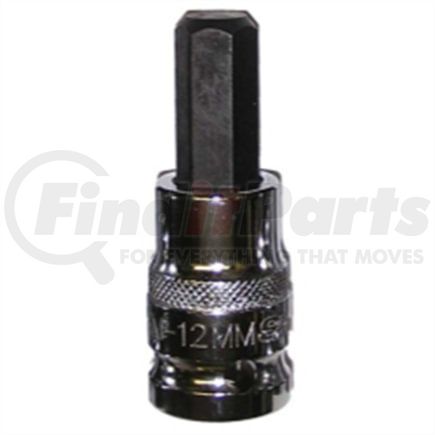 Vim Tools HM12MM Driver Bit Set 12 mm Metric Hex Bit Socket Driver 1/2 In. Square Drive Chrome Plated Steel Hand Tool