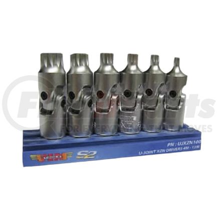 Vim Tools UJXZN12 Universal Joint Socket M12 XZN Triple Square Universal Joint Driver Socket Bit 1/4 In. Square Drive