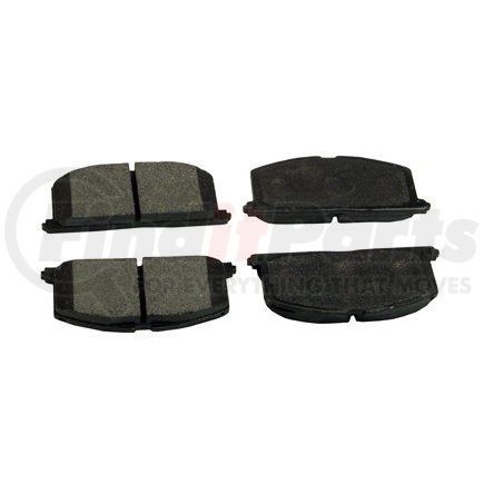 087-1220 by BECK ARNLEY - SEMI-MET BRAKE PADS